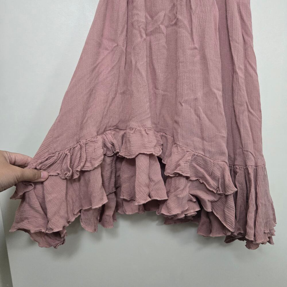 Free People Adella Lace Slip Mini Dress Size XS Pink Mauve - Picture 5 of 8